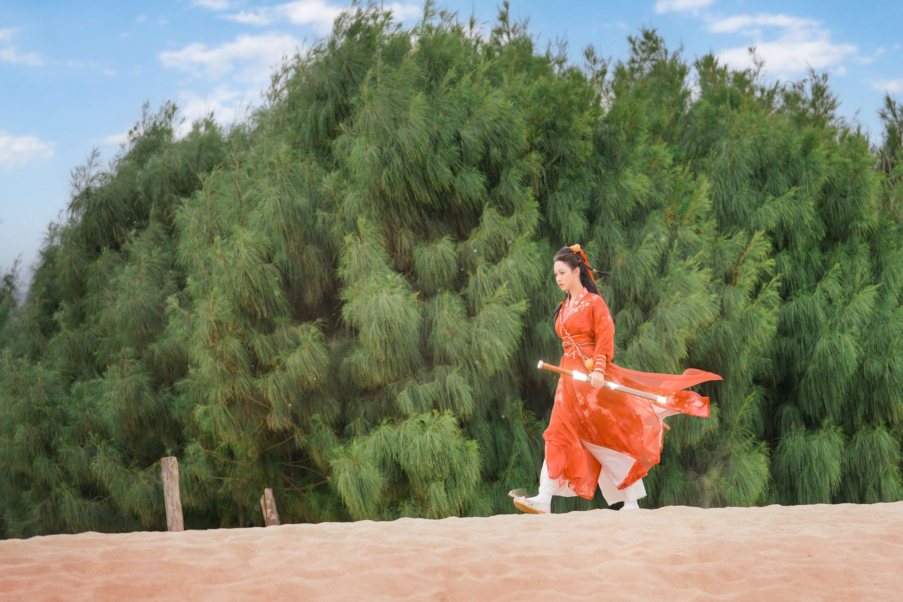 泱泱泱呀 – 《古风人像拍摄-海边-泱泱》[30P]