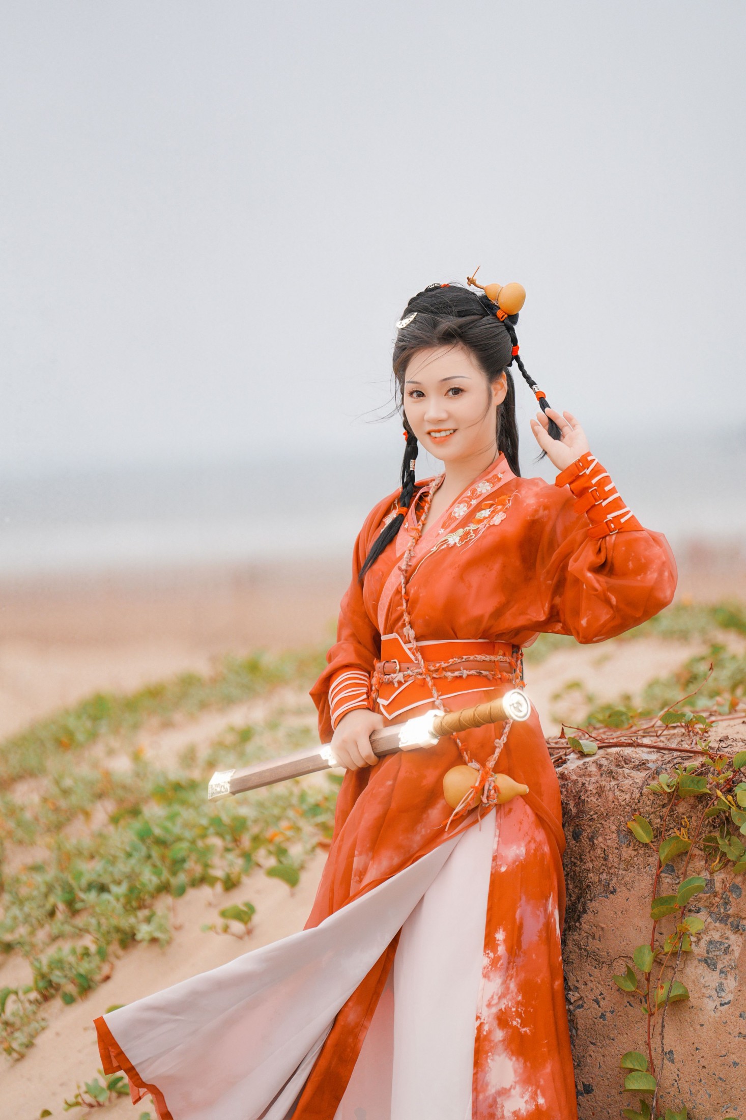 泱泱泱呀 - 《古风人像拍摄-海边-泱泱》[30P]