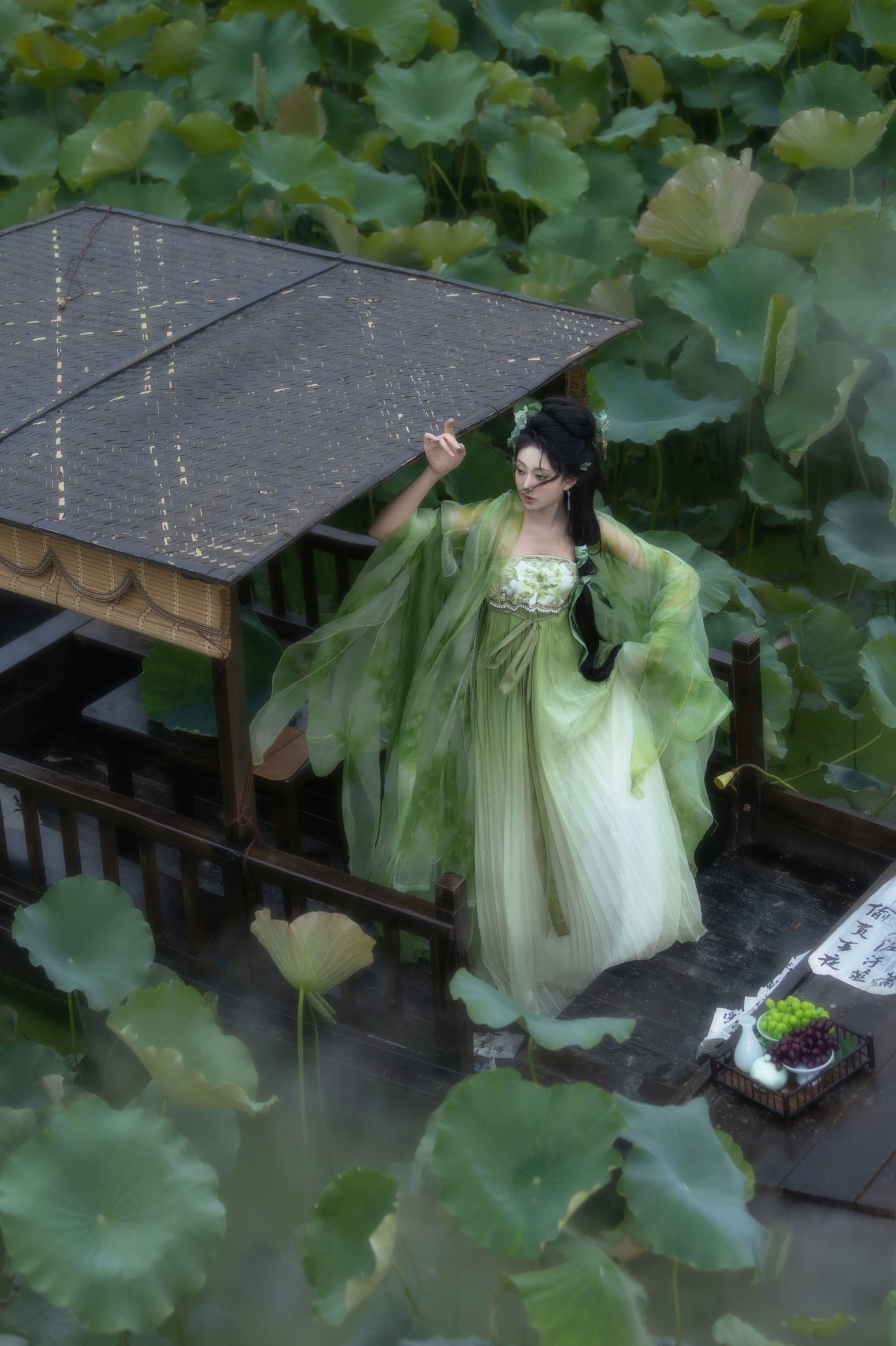 落雨清玲 – 《荷 • 绿》[13P]