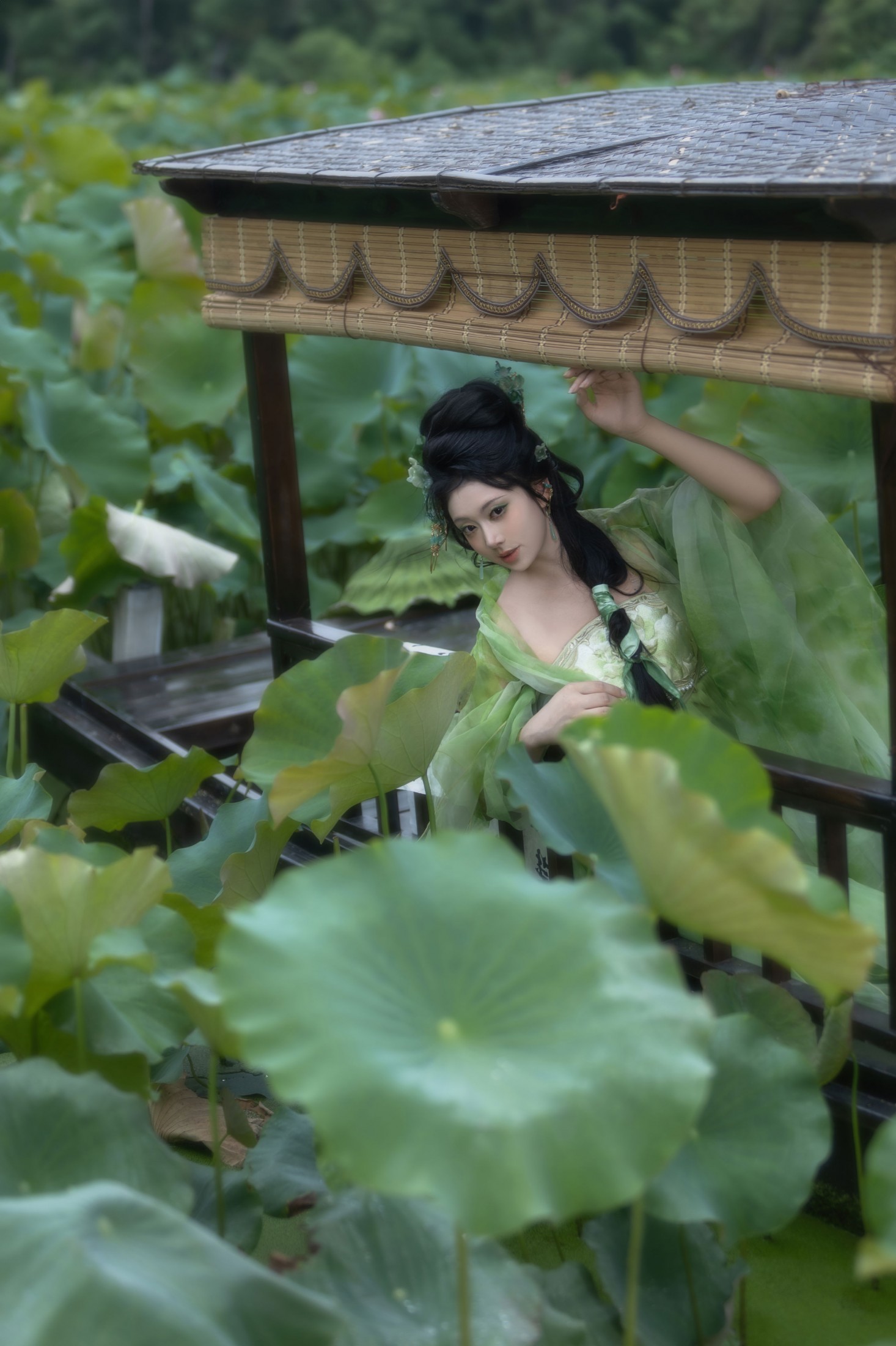 落雨清玲 – 《荷 • 绿》[13P]