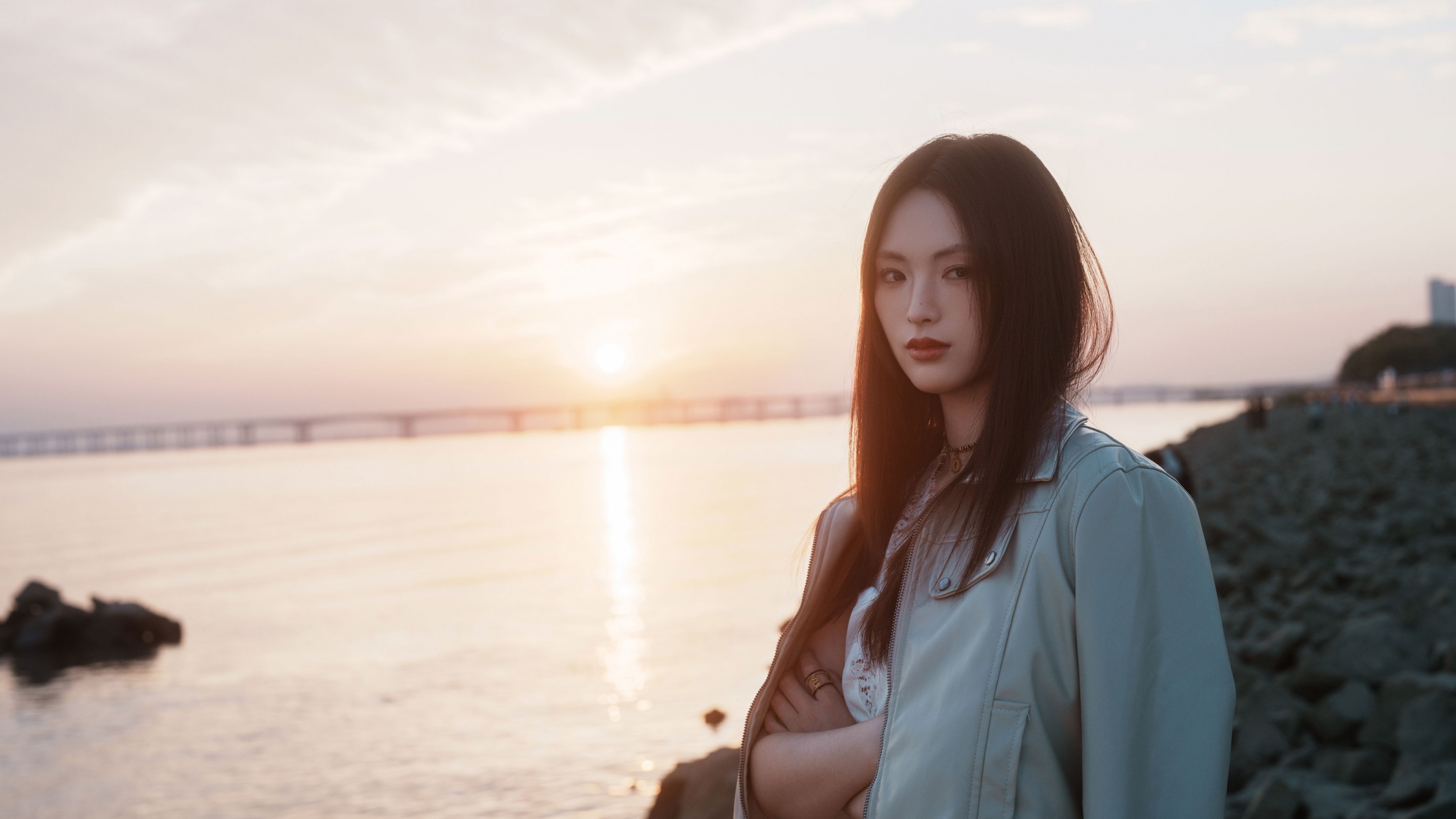 月月 - 《海边寂静黄昏日落》[33P]