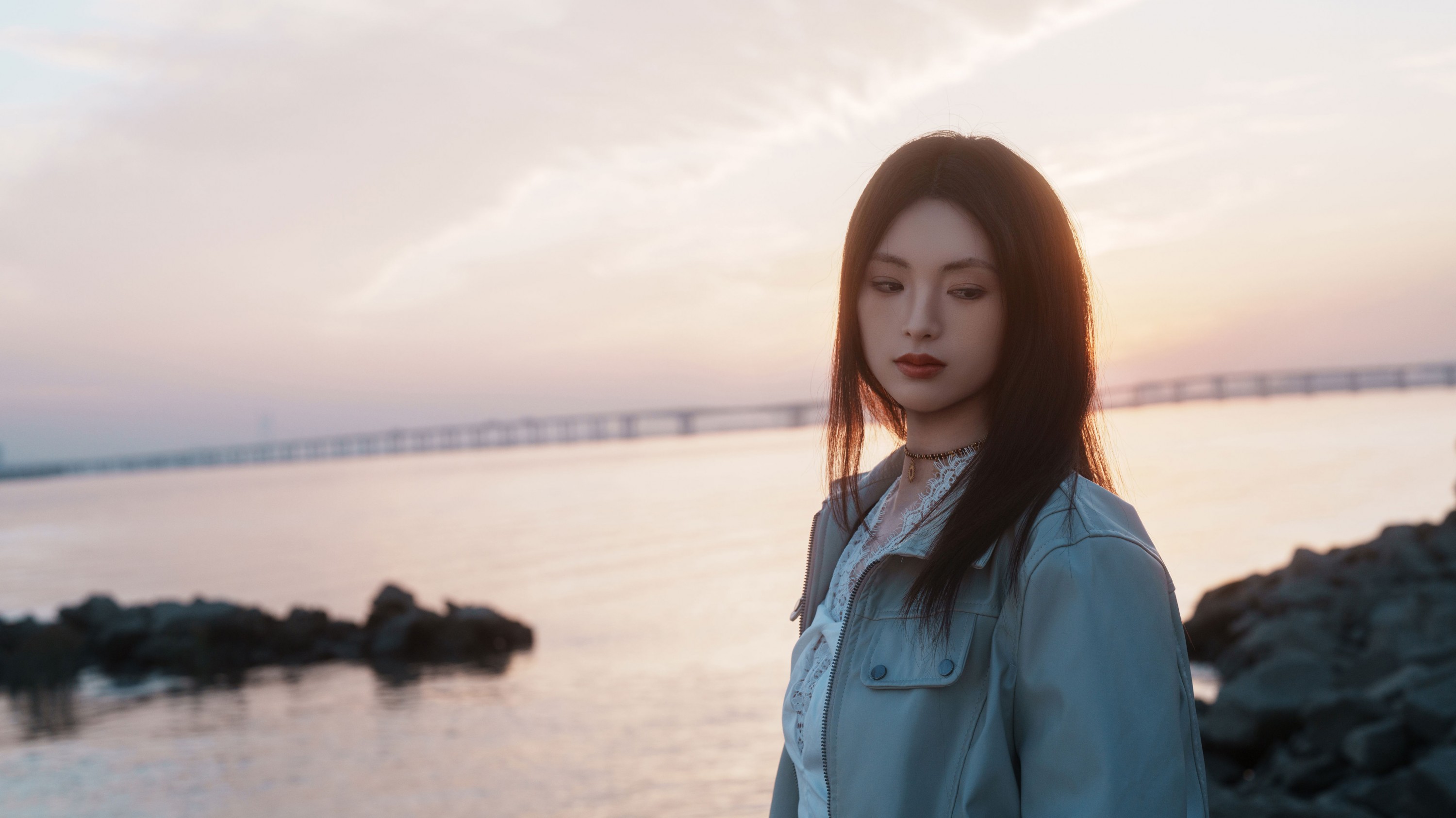 月月 - 《海边寂静黄昏日落》[33P]