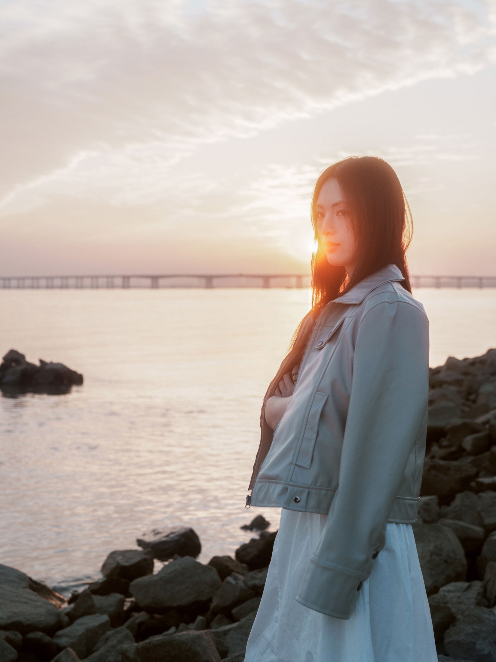 月月 - 《海边寂静黄昏日落》[33P]