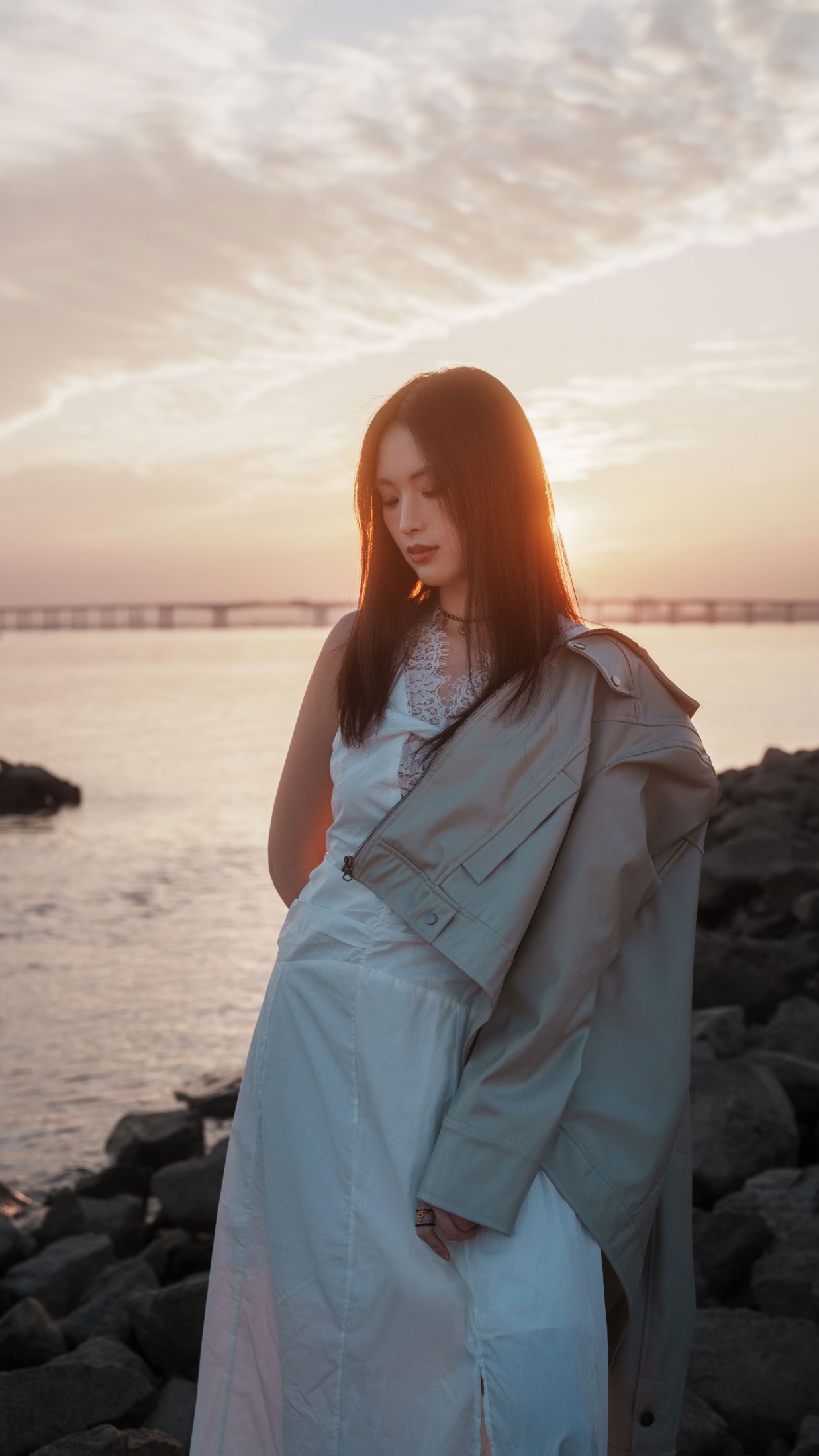 月月 - 《海边寂静黄昏日落》[33P]