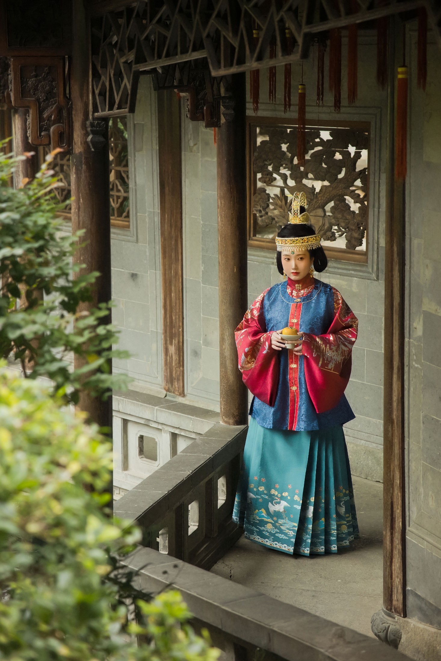 《仿《父张济氏母赵氏像》中明代仕女》[11P]