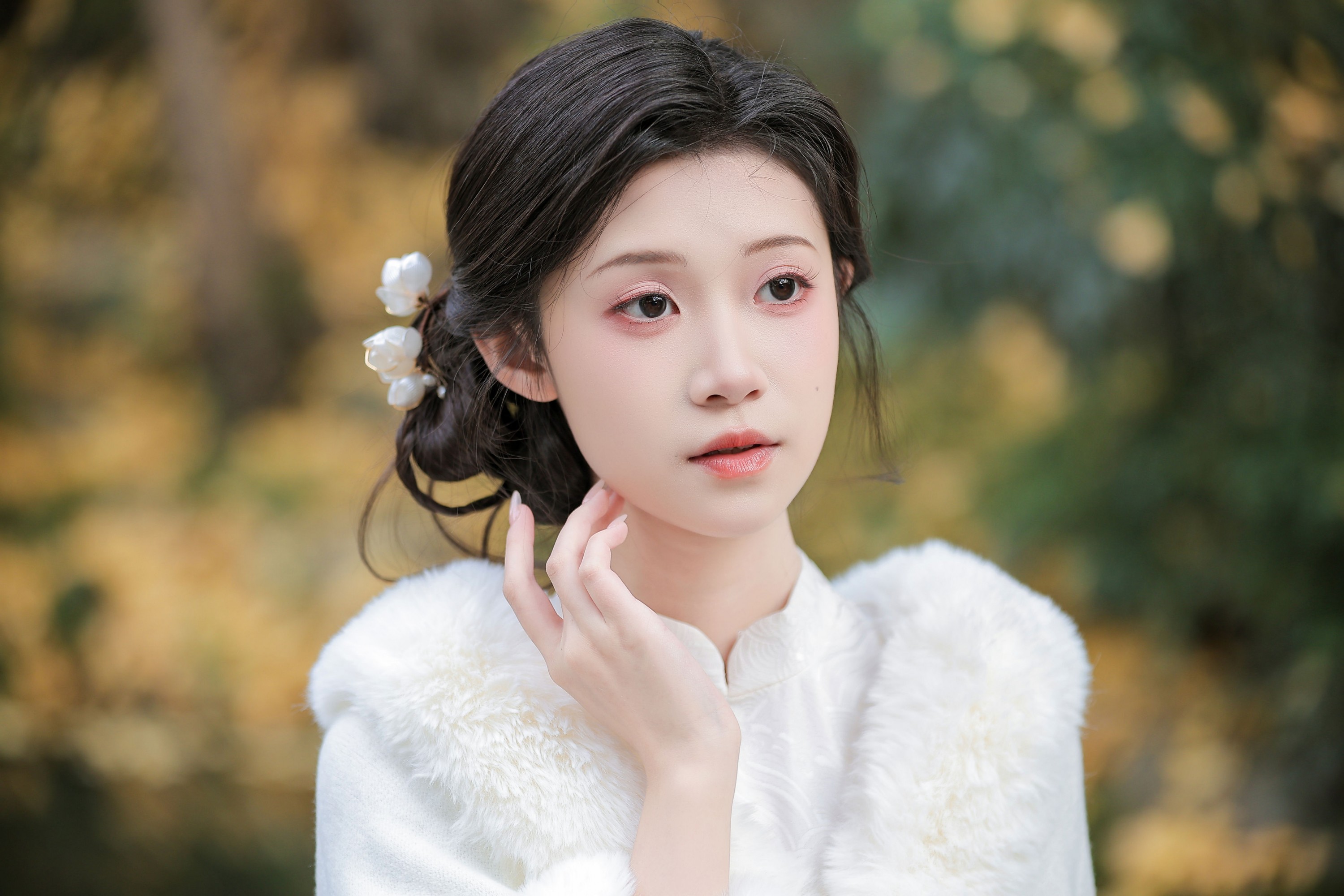 一口烧麦 – 《适合冬天的一组旗袍》[10P]