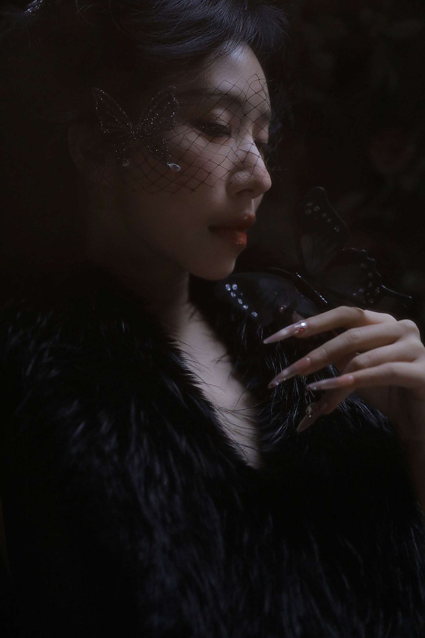 野生模特园子 - 《黑蝶》[17P]