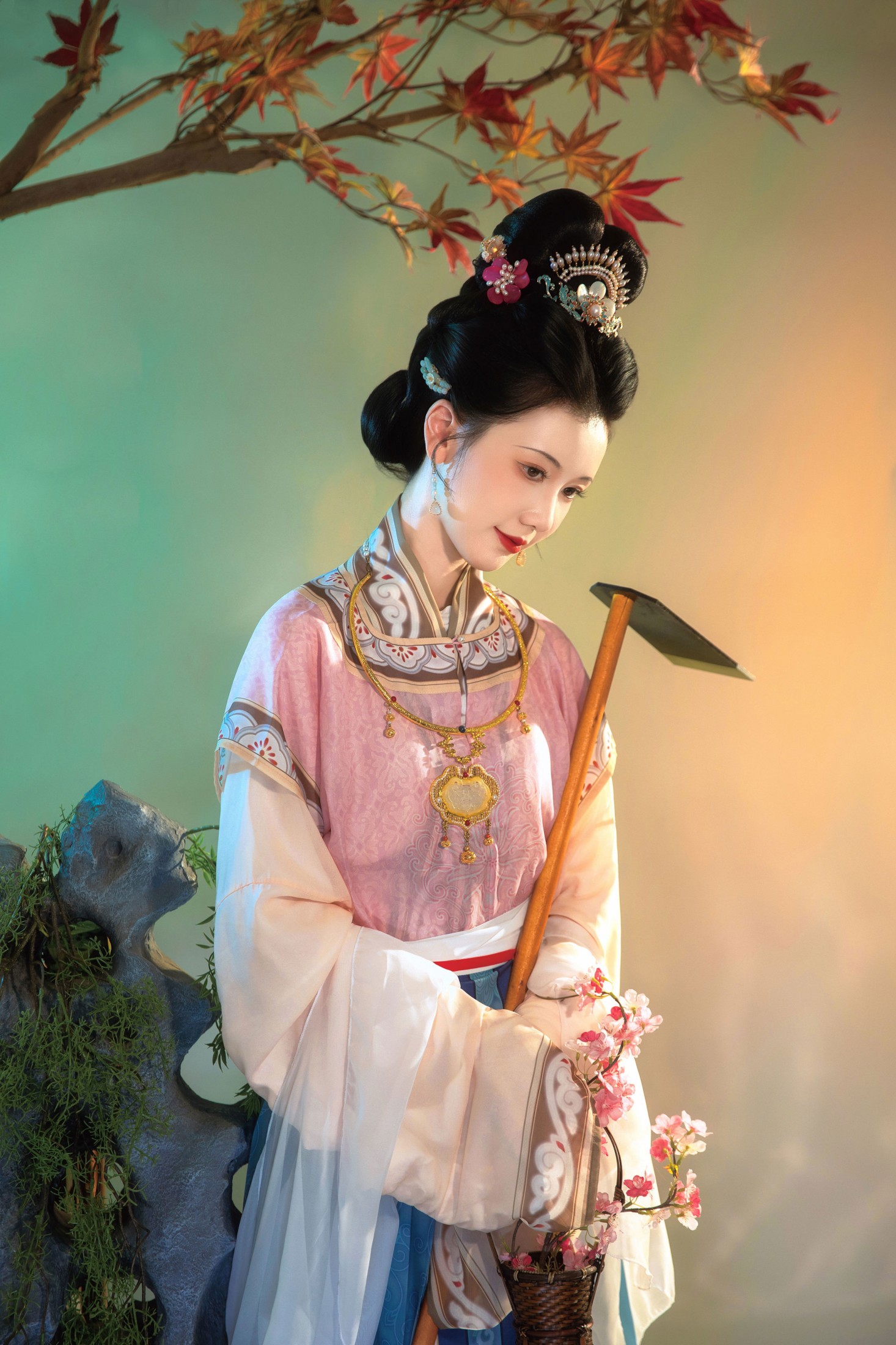 花时时 - 《古画黛玉-内景》[10P]