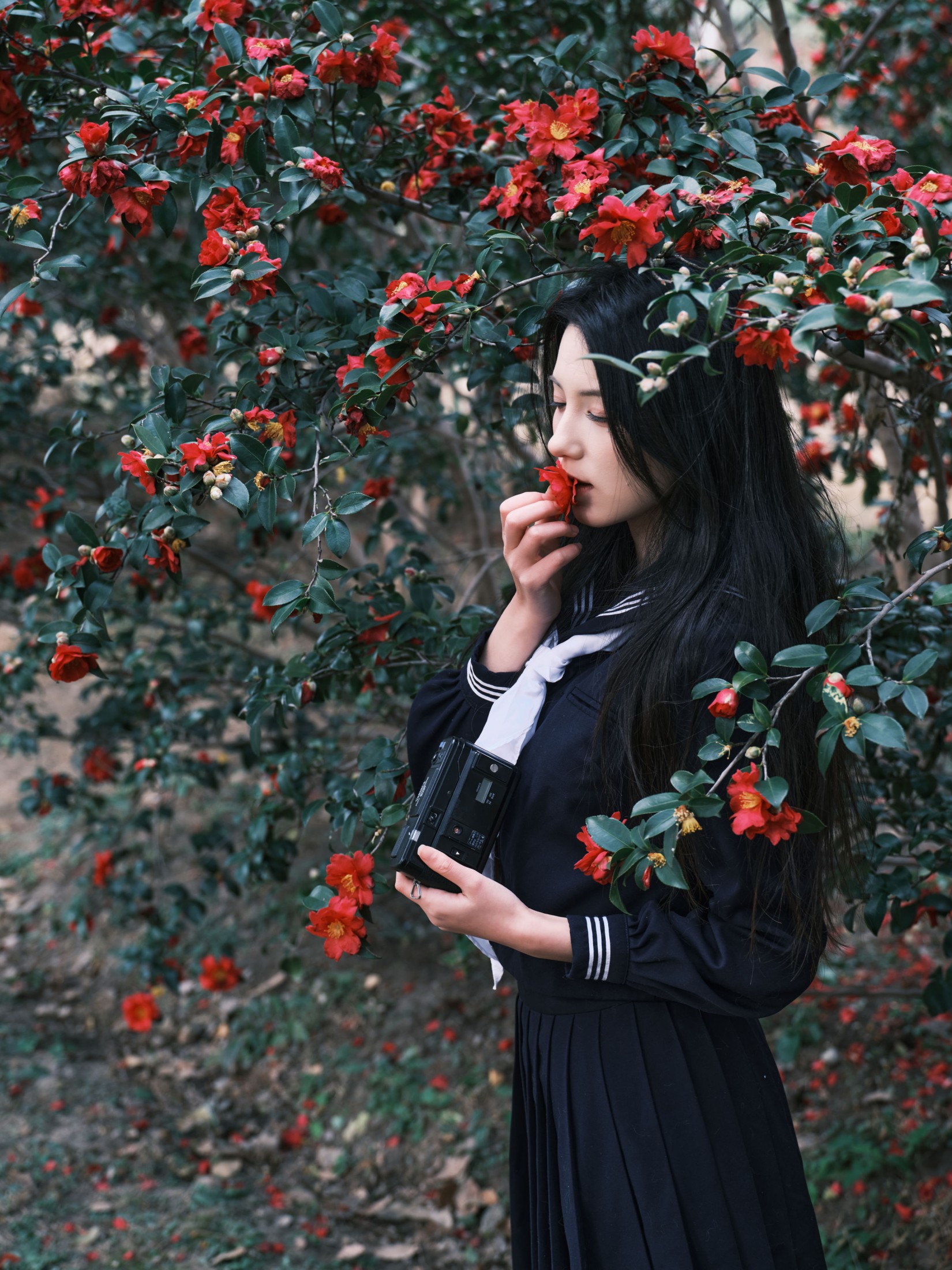 Enyyyn - 《拍山茶花的少女》[25P]