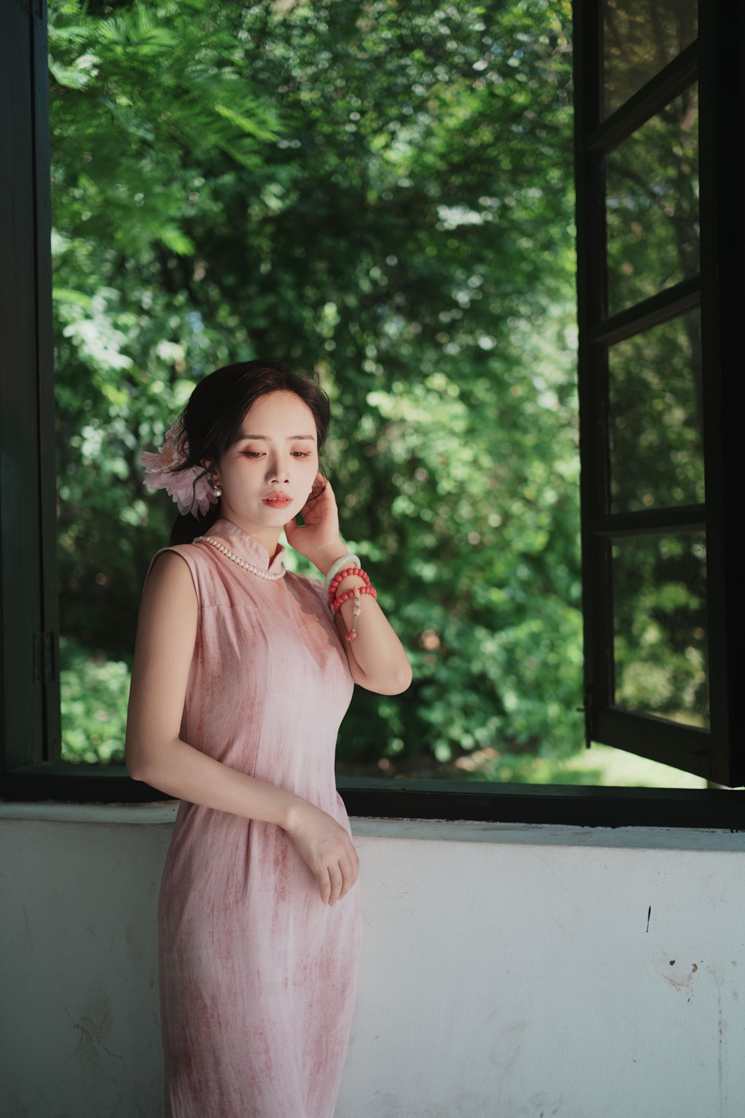 敏敏 - 《粉衣沾露，误入江南旧梦里。》[15P]