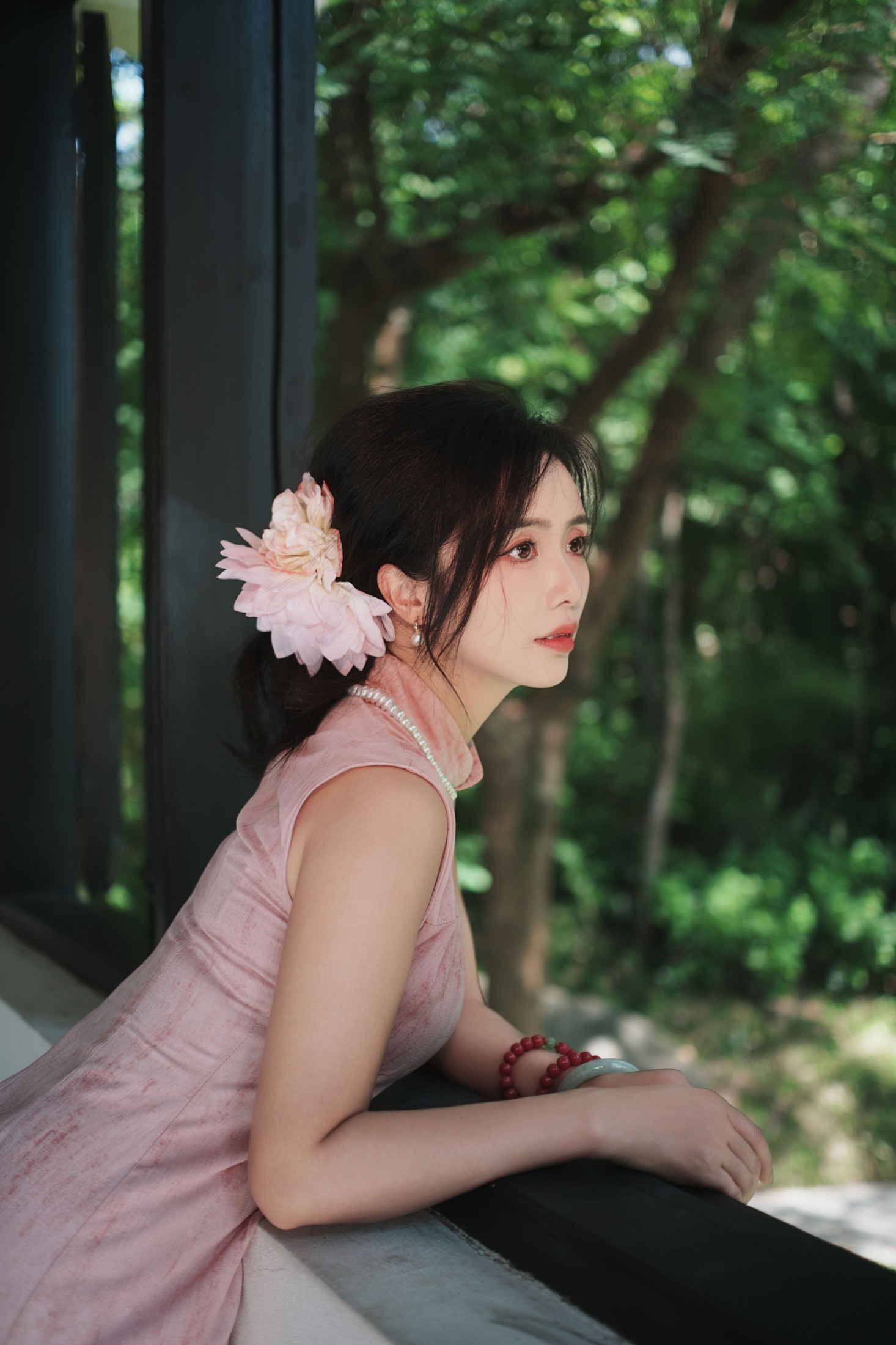 敏敏 - 《粉衣沾露，误入江南旧梦里。》[15P]