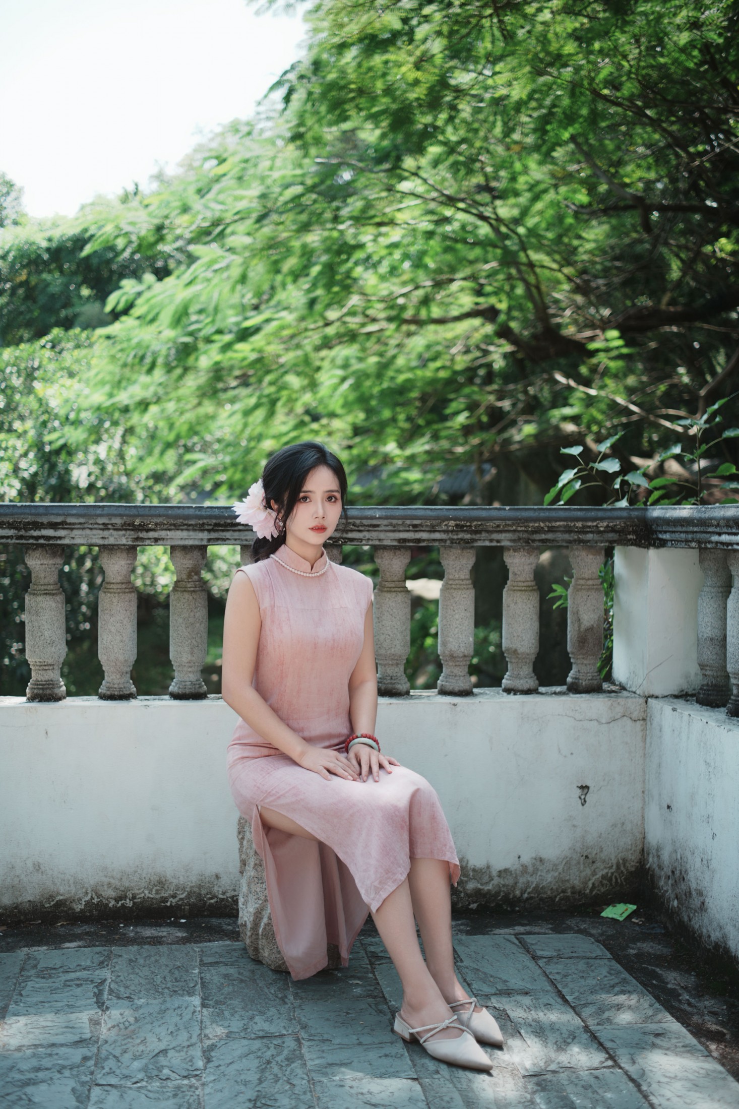 敏敏 - 《粉衣沾露，误入江南旧梦里。》[15P]