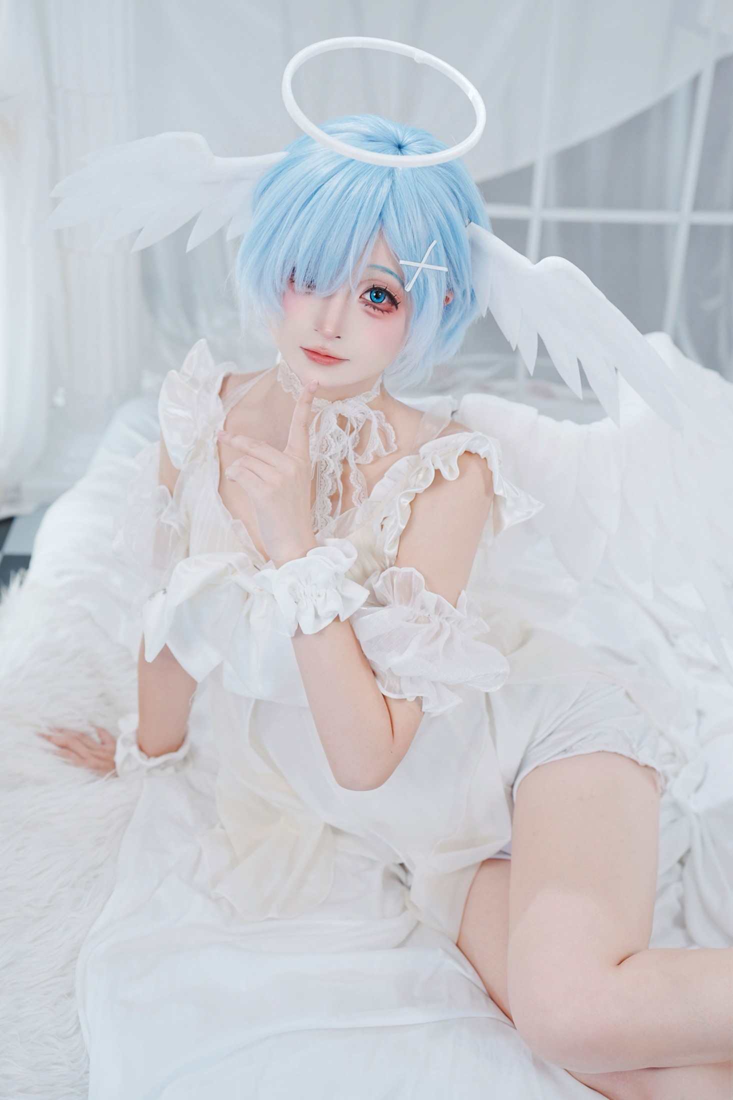 一颗黄豆豆 - 《蕾姆COS天使》[11P]