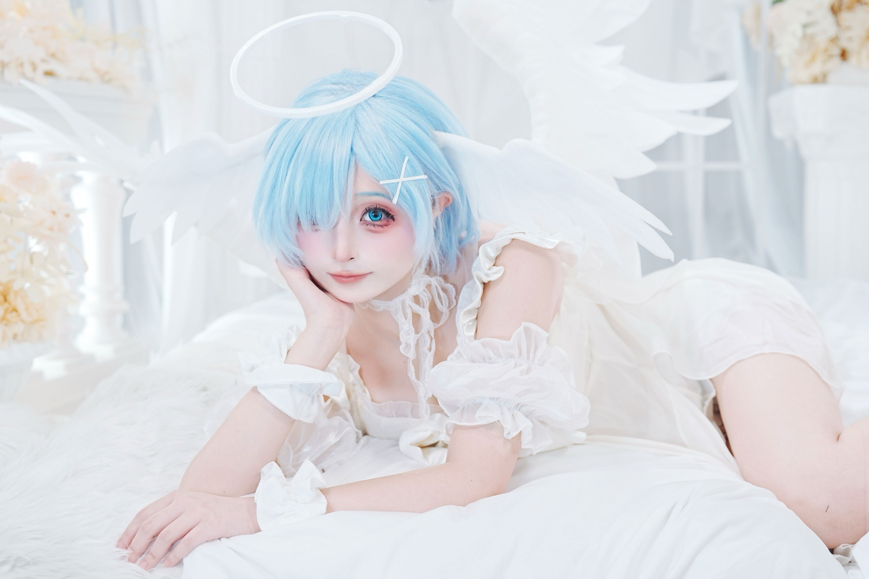 一颗黄豆豆 - 《蕾姆COS天使》[11P]