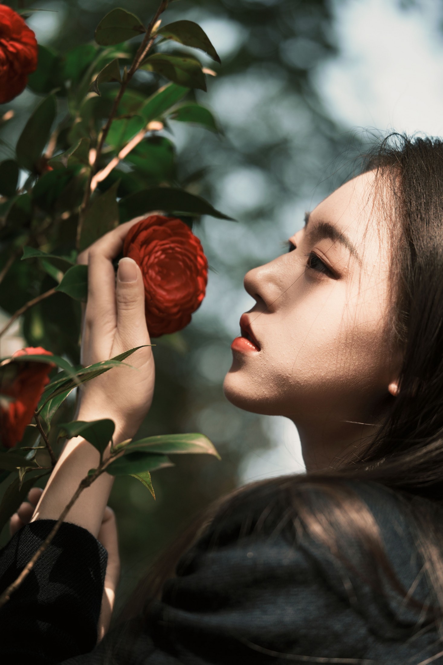 曲清河 - 《当深黑制服的沉静遇上山茶花的热烈》[18P]