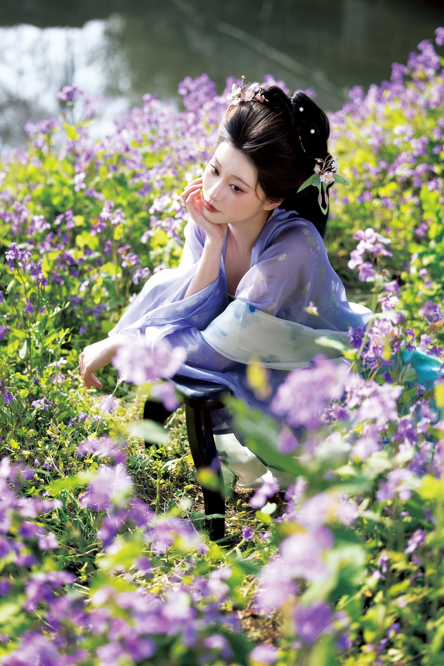 百变小洁 – 《二月兰汉服》[13P]