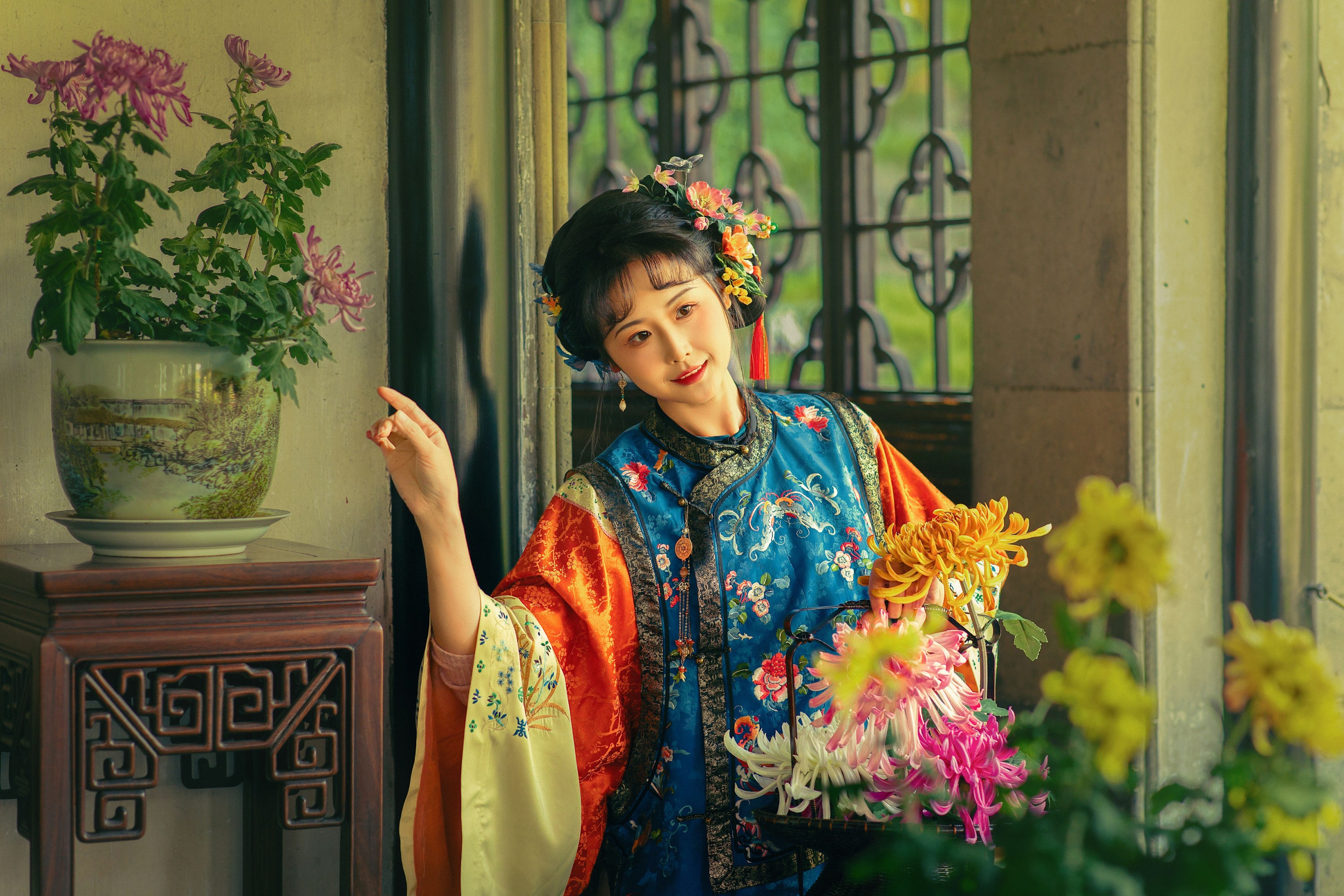 橘芙芙 - 《清代汉女和秋天》[27P]