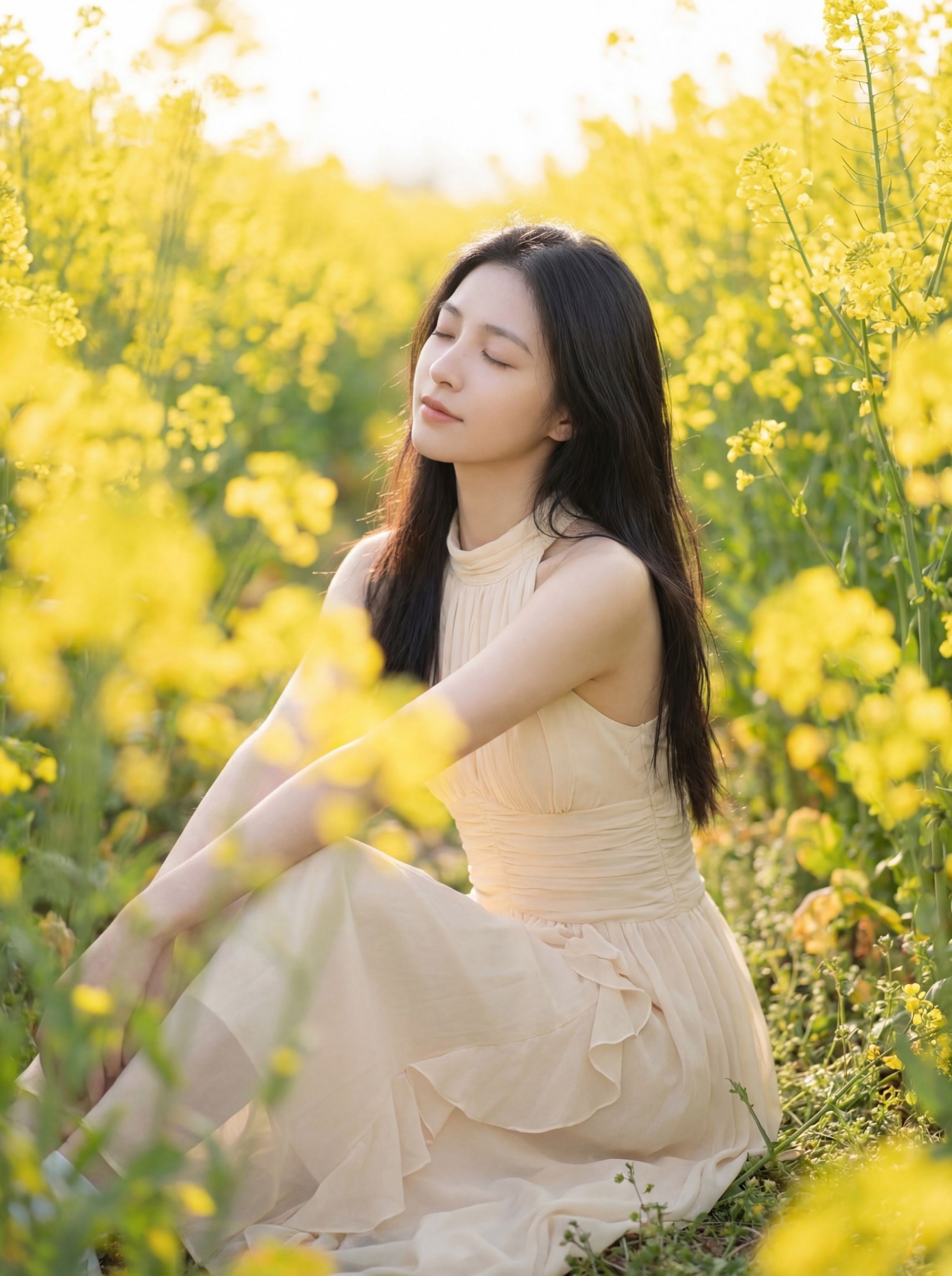 《油菜花中少女》[10P]