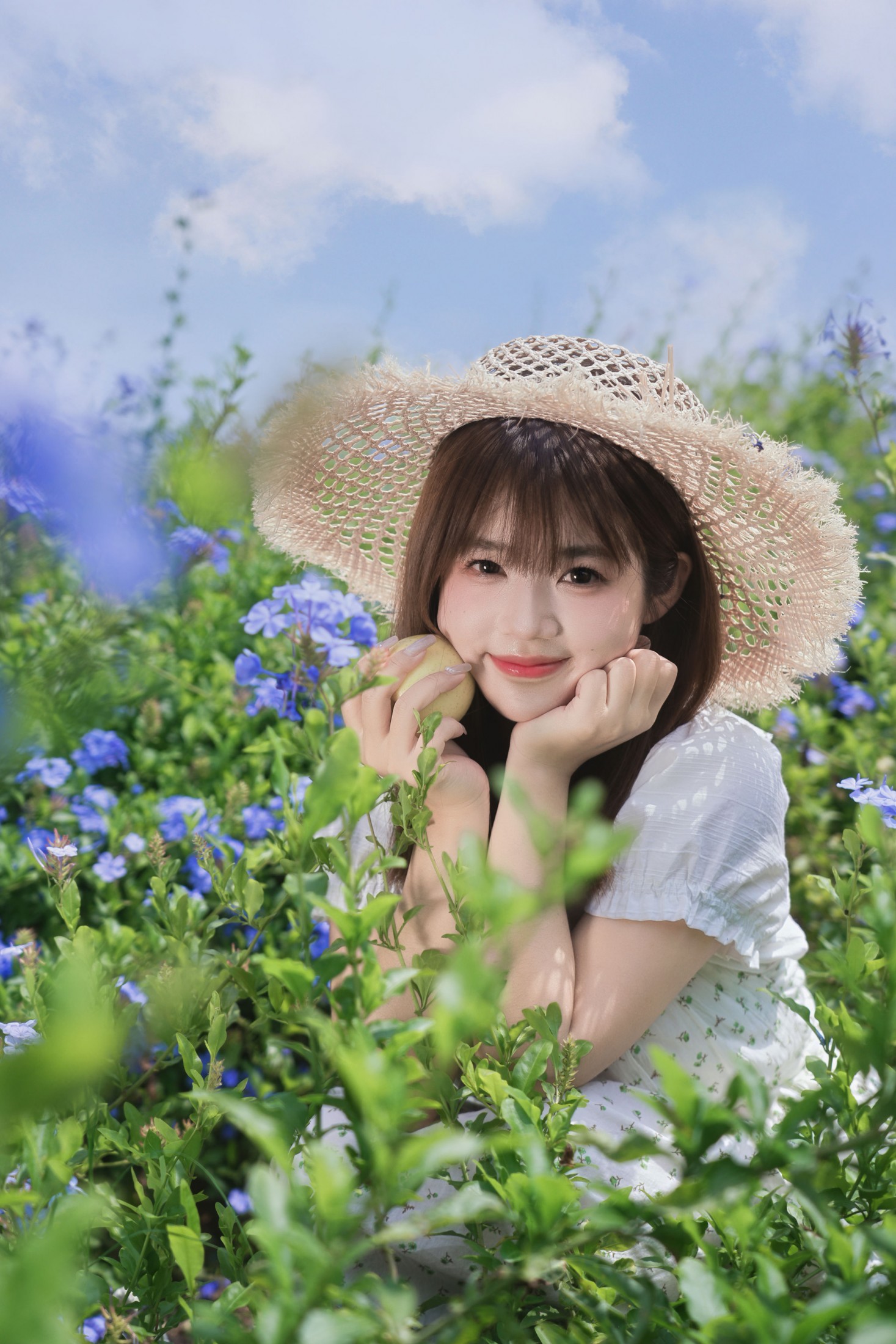 呆头飞鹅 - 《春日限定蓝花田写真｜把夏天穿在身上》[51P]