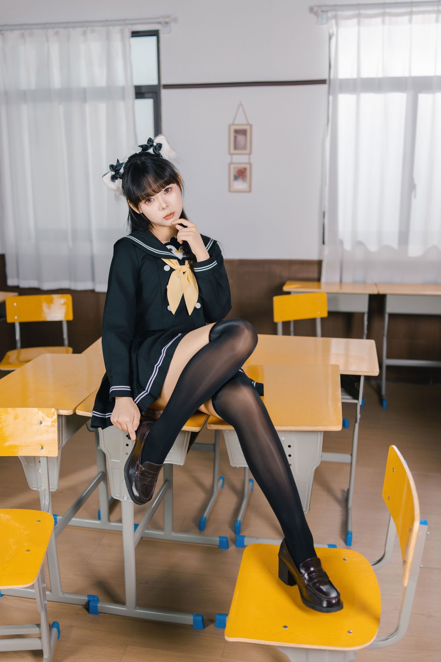 呱呱大帝 - 《黑的JK》[21P]