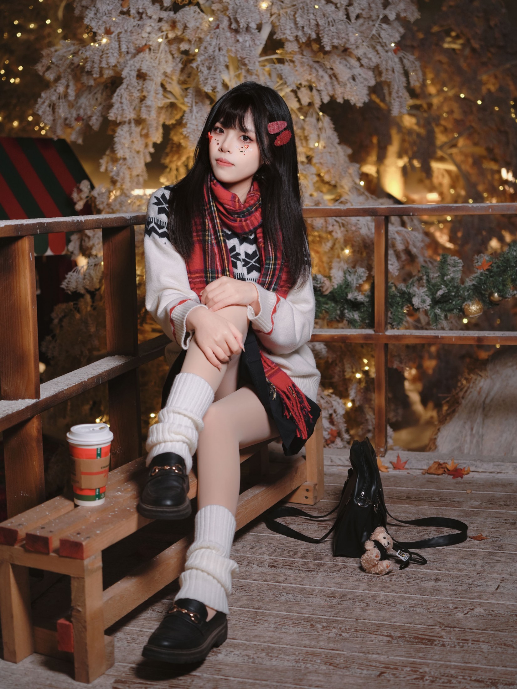 西柚子 – 《圣诞jk》[27P]