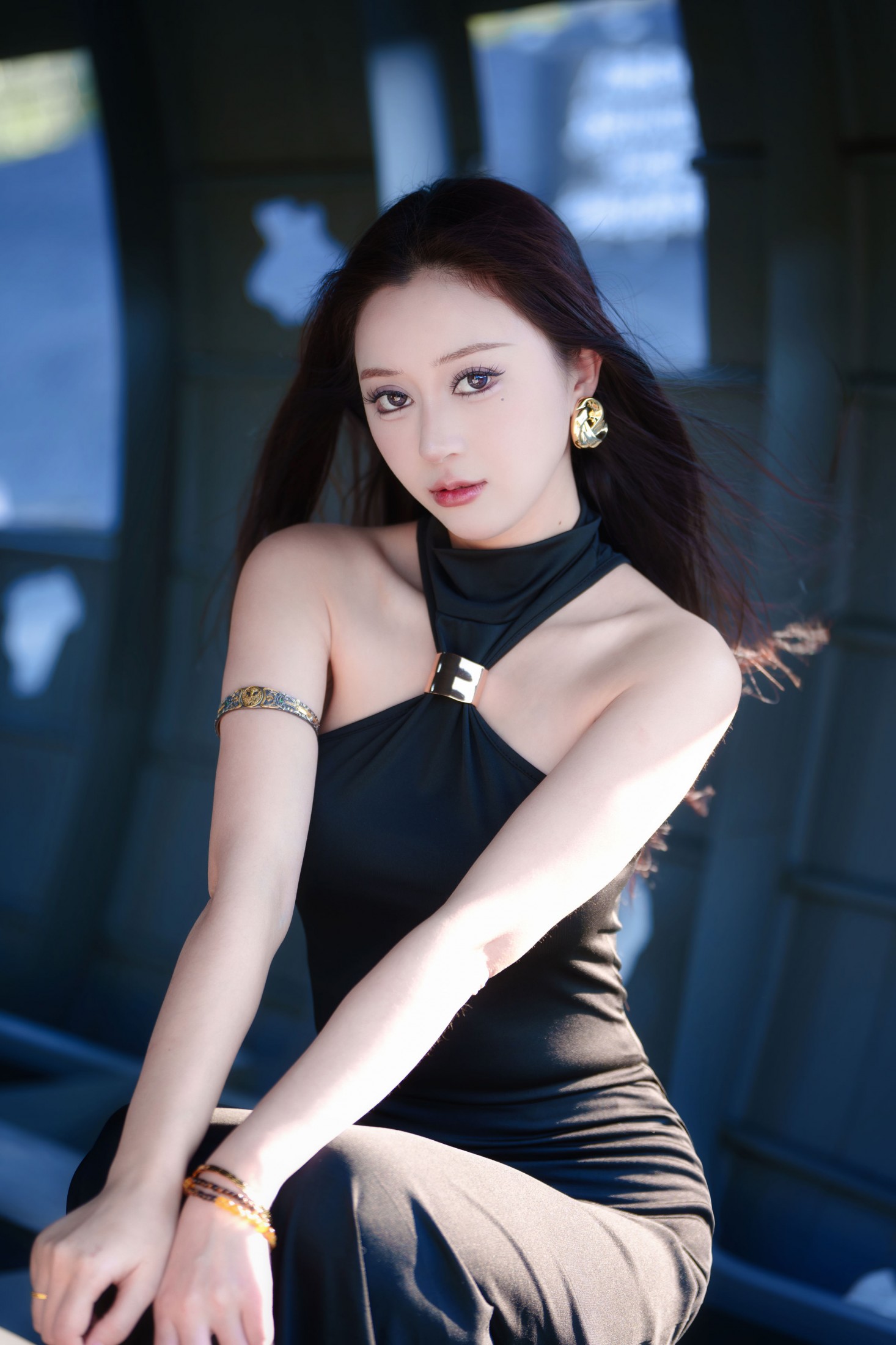 邓邓（摆烂版） - 《黑裙美女》[9P]