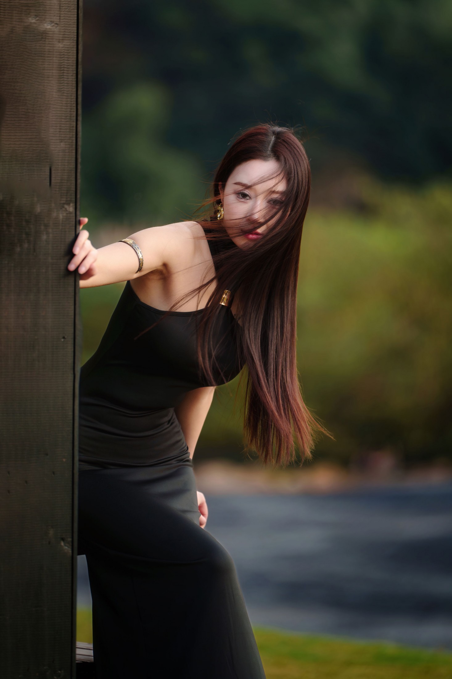 邓邓（摆烂版） - 《黑裙美女》[9P]