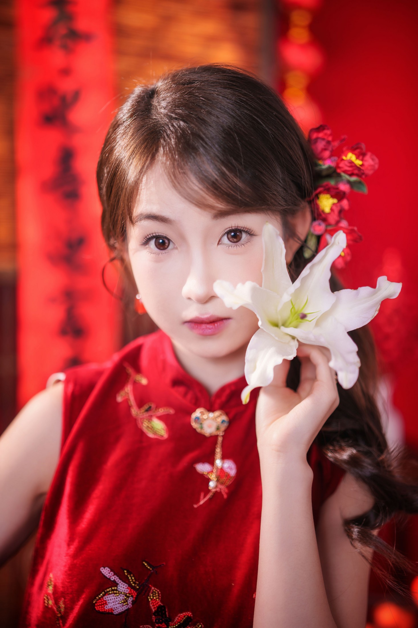 小邱 - 《新年红衣女少女》[12P]