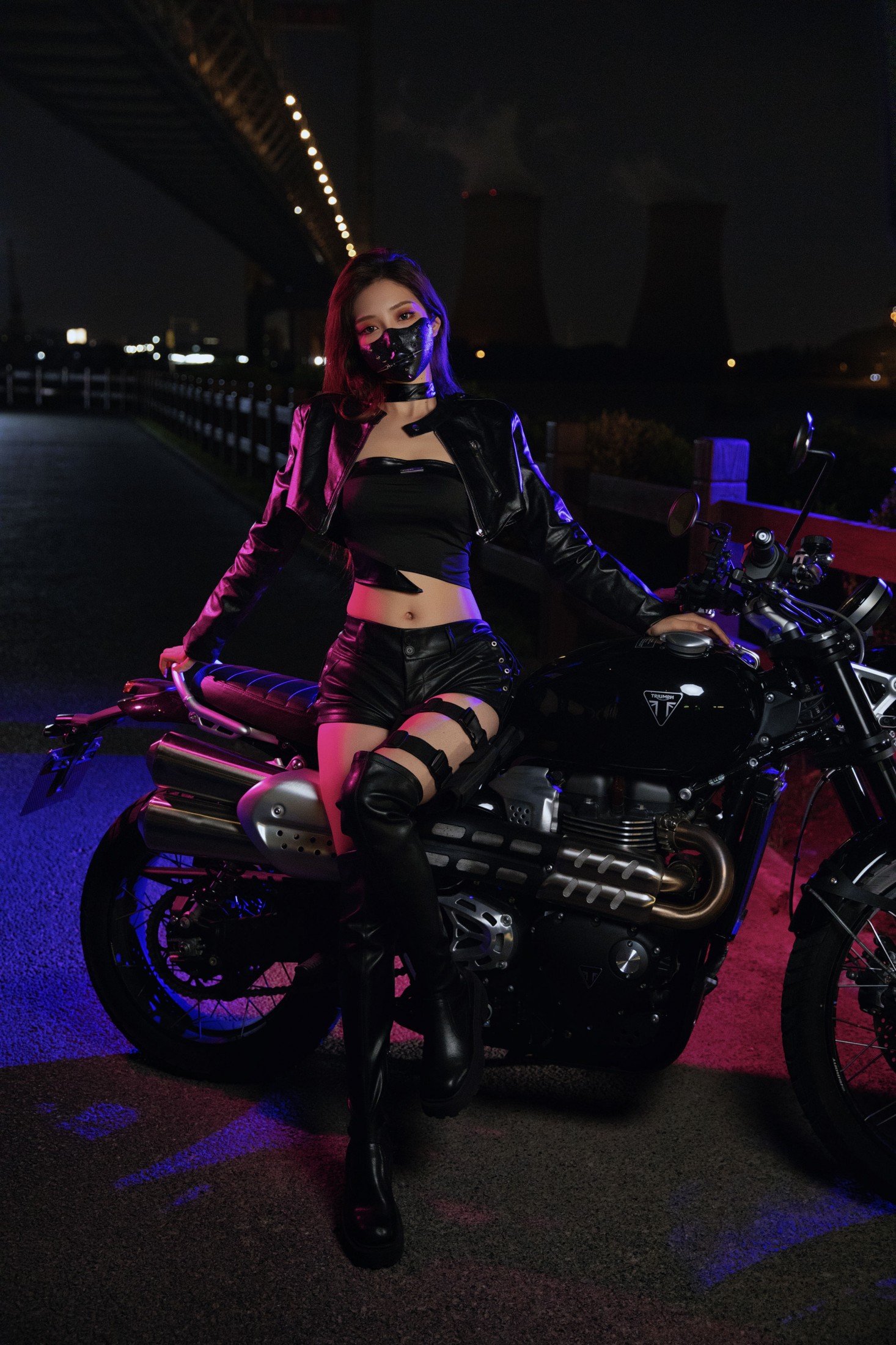 呆萌琳 - 《机车美女》[20P]