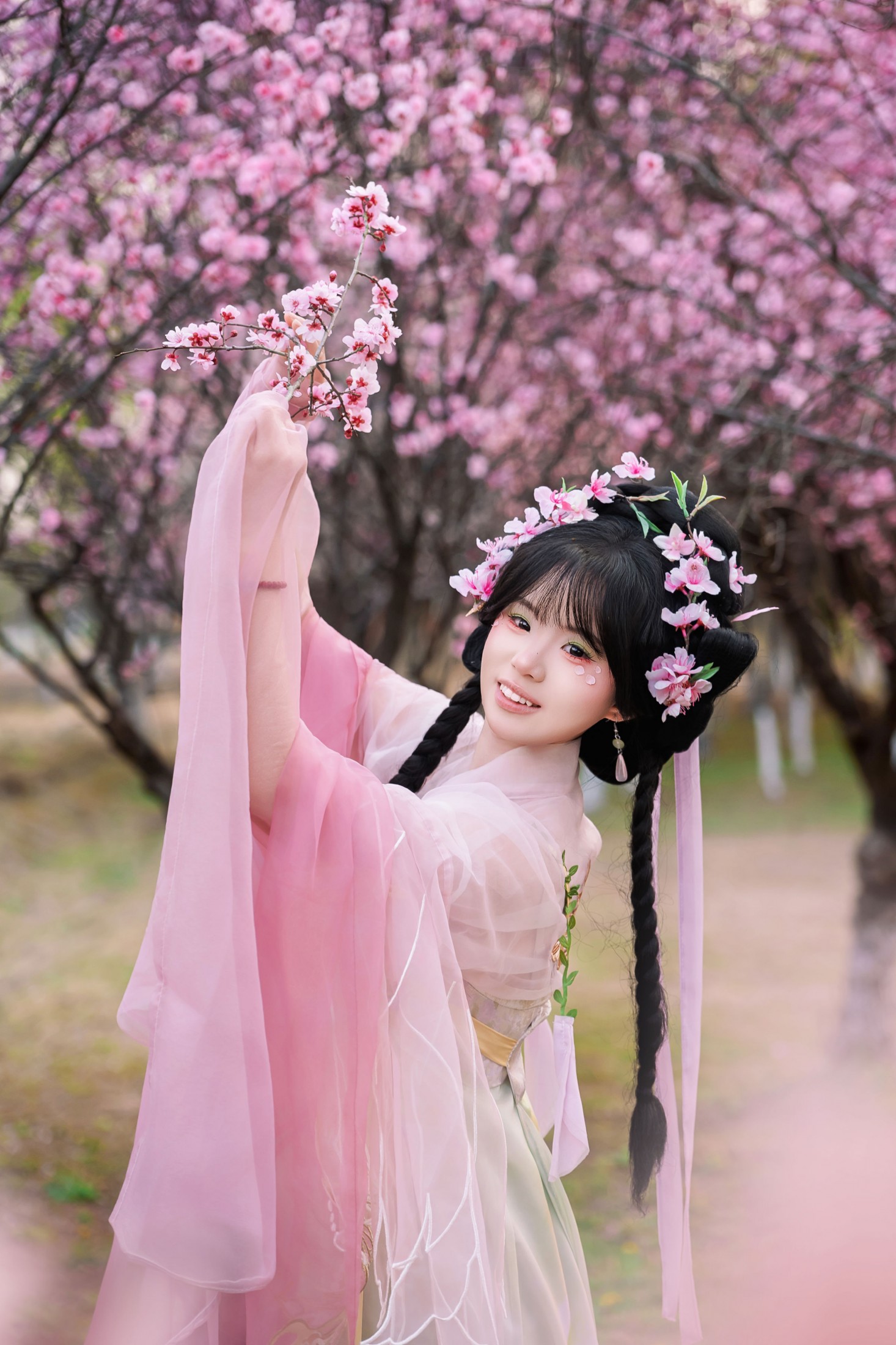 珠珠 - 《春樱赴约，桃气少女》[10P]