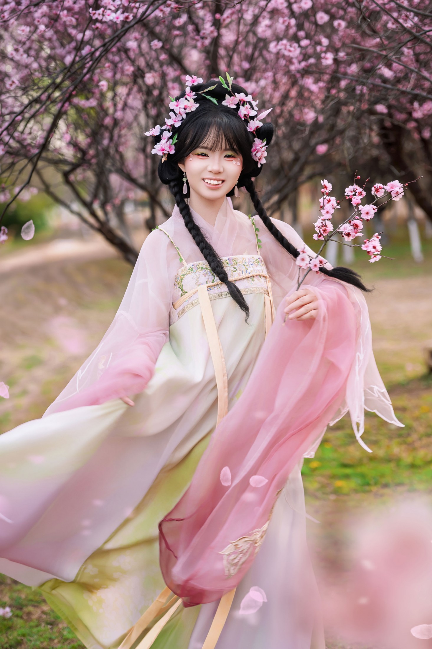 珠珠 - 《春樱赴约，桃气少女》[10P]