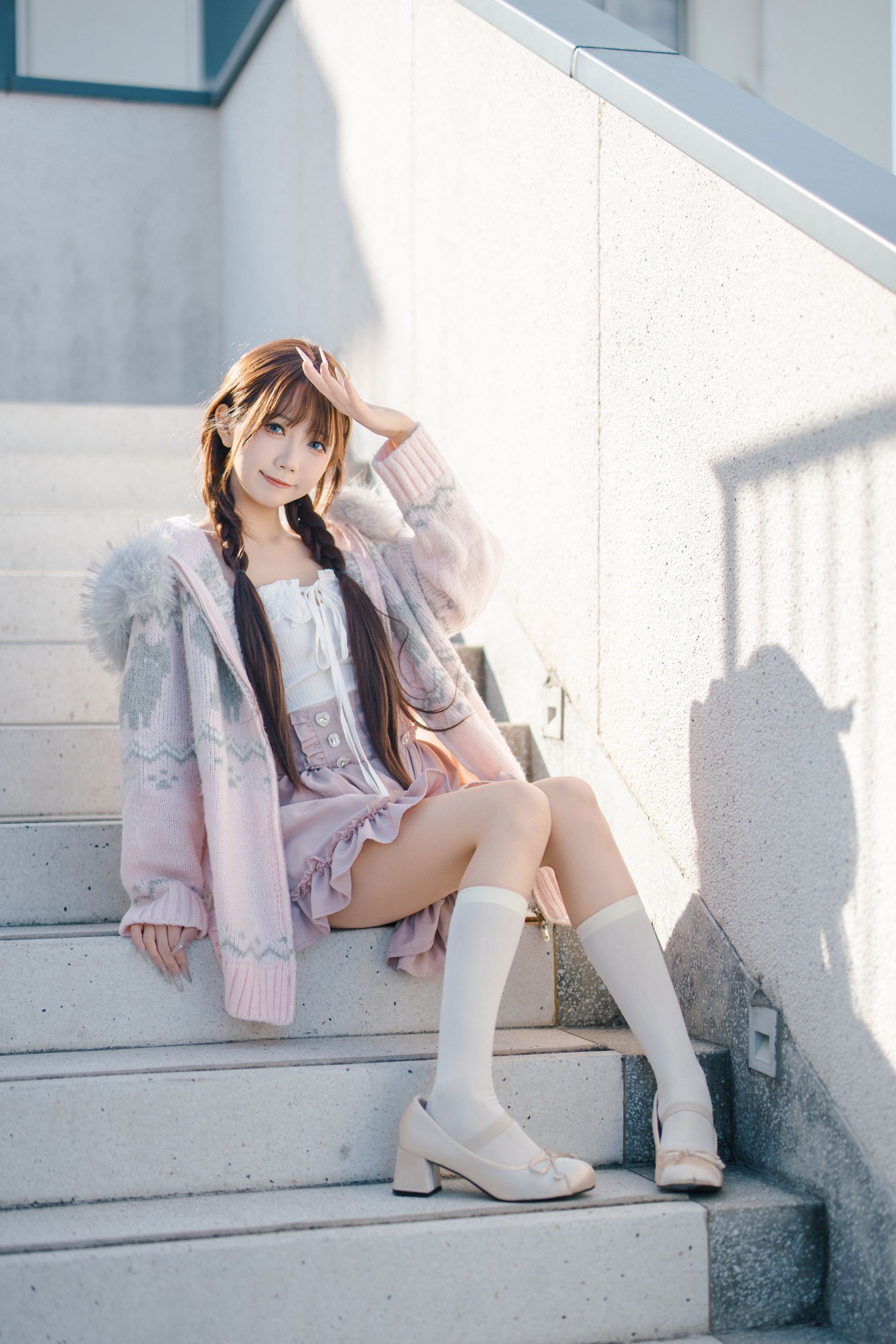 万万鯊 - 《网红天台这么拍》[21P]