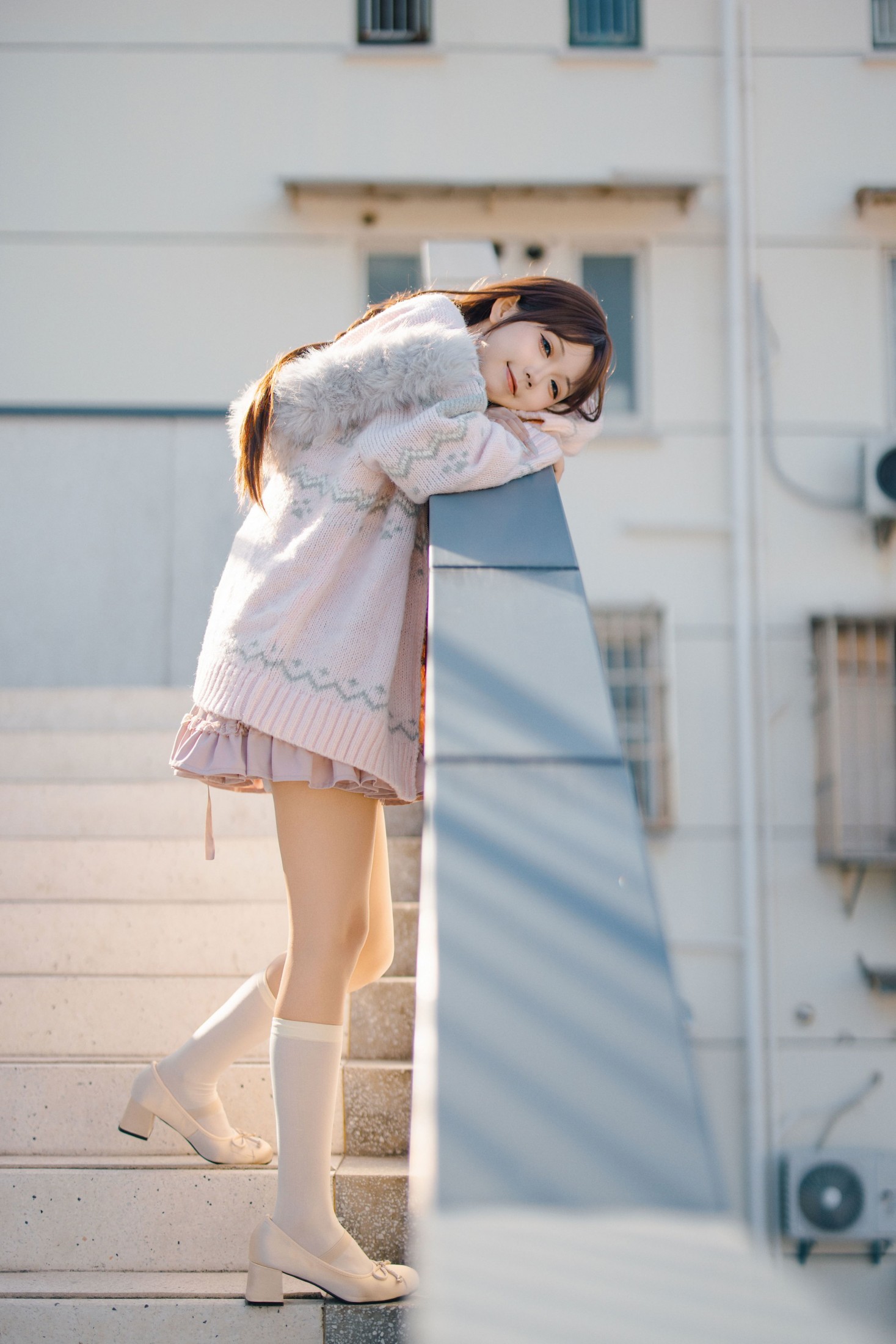 万万鯊 - 《网红天台这么拍》[21P]