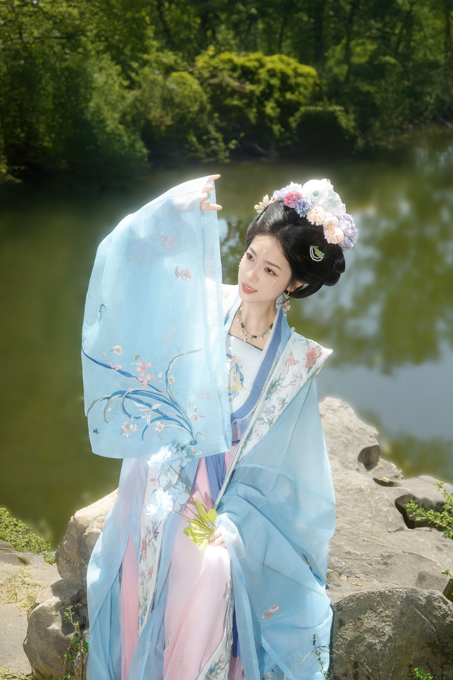 《临水仙踪，一袭蓝韵》[12P]