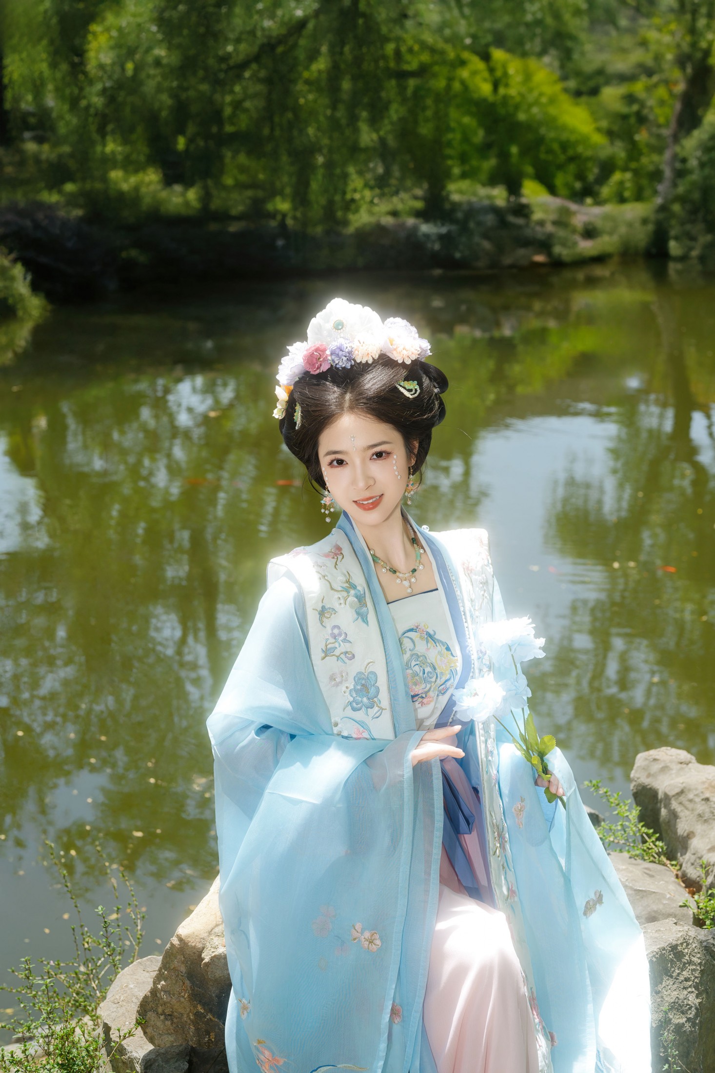 《临水仙踪，一袭蓝韵》[12P]