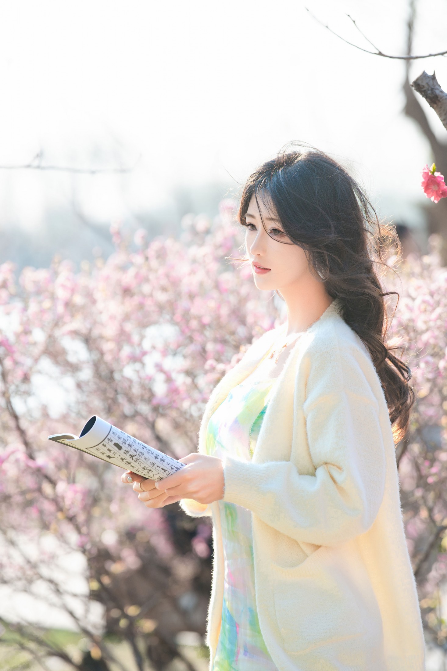 林瑜 - 《书中自有颜如玉・春日湖畔 书卷与花》[36P]