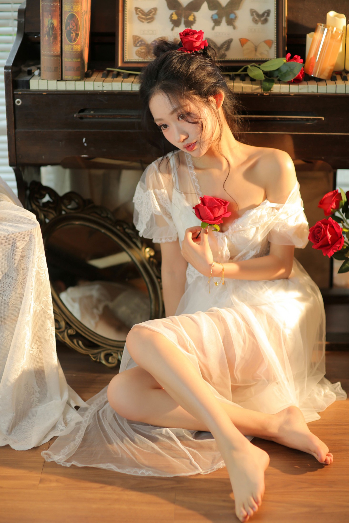 扣子 – 《法式小玫瑰》[36P]