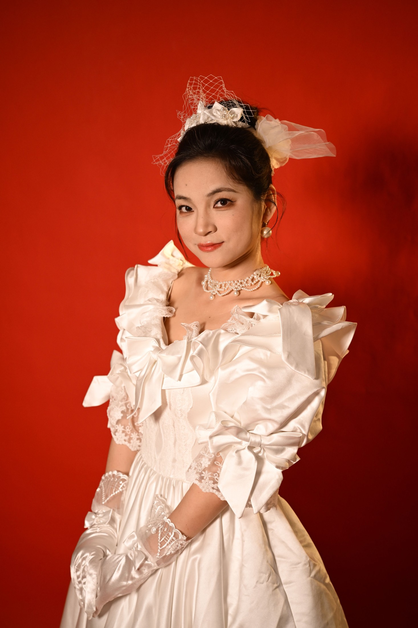 港风复古婚纱原图